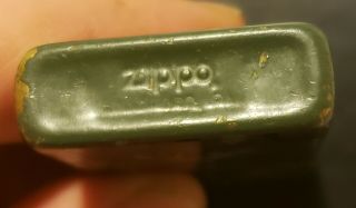 Vintage 1986 Zippo Lighter Camouflage Jungle Army SLIM Camo Bradford PA 4