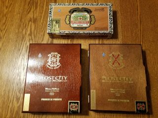 2 Arturo Fuente Opus X Lost City Limited Edition Cigar Boxes With Bonus Box