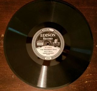 Edison disc 51459 - Way Out West in Kansas/The Prisoner ' s Song - Vernon Dalhart 2