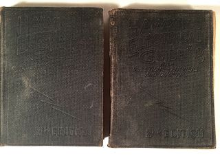 Two 1917 Hawkins Electrical Guides For Telephone/telegraph