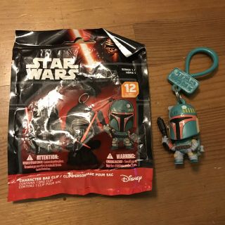 Disney Star Wars Force Awakens Character Bag Clip Single Boba Fett 1:30