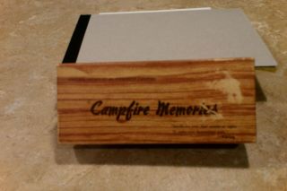Vintage Campfire Memories Box With Incense " Logs " And Ceramic " Skillet "