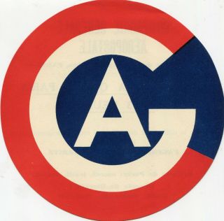 1930s French Airline Compagnie Generale Aeropostale Promotional Label