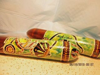 Birubi Art - Australia Clapsticks - Aboriginal Rhythm Instrument - Dot ArtTricia Mason 2