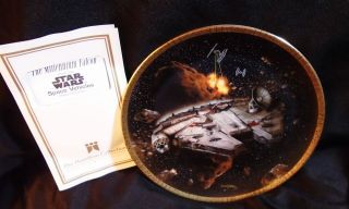 Millennium Falcon Star Wars Space Vehicles Collector Plate 1995