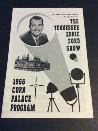 1966 The Corn Palace Program Mitchell,  South Dakota Tennessee Ernie Ford