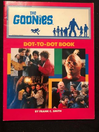 Vintage The Goonies Dot - To - Dot Book By Frank C.  Smith 1985