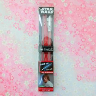 Star Wars Luke Skywalker Light Up Led Glowing Food Lightsaber Chopsticks