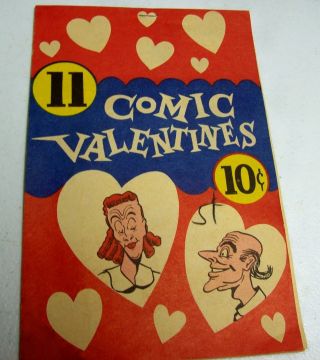 Vintage 40s/50s Comic Valentines Book - Insults