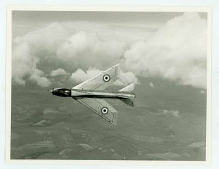 Photograph Of English Electric Lightning T.  4 Xl629 In Flight 1972 - Etps