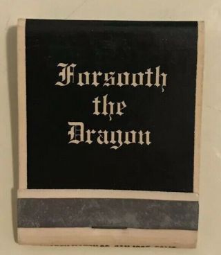 Vintage Book Of Matches Forsooth The Dragon Gay Bar Los Angeles