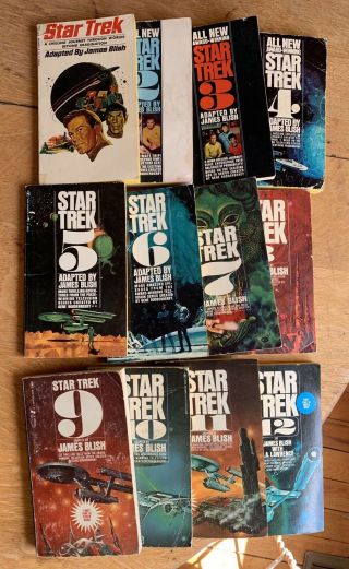 Star Trek James Blish Books 1 - 12 Complete Set