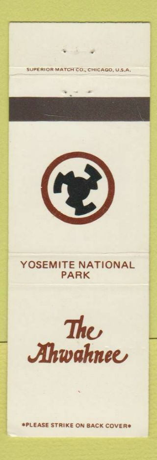 Matchbook Cover - Yosemite National Park Ca Ahwahnee