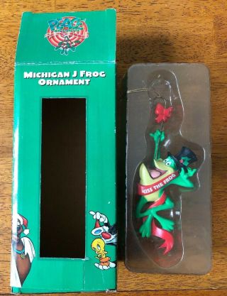 Vintage Warner Brothers Studio Store Michigan J Frog Christmas Ornament 1998