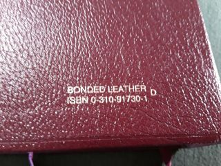 Zondervan NIV Life Application Study Bible Burgundy Bonded Leather 1991 5
