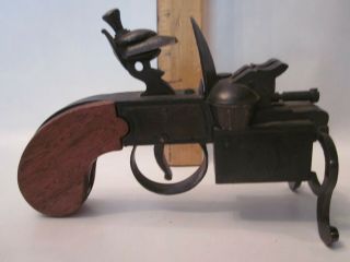 Antique pistol lighter tobacianna flintlock gun Japan 1950 ' s smoking vintage 3
