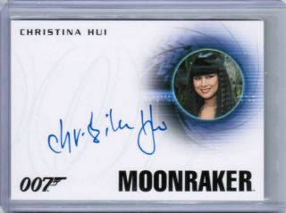 2016 Rittenhouse James Bond Archives Christina Hui Autograph Auto Moonraker 007