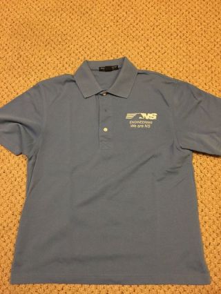 Norfolk Southern Engineering " We Are Ns " Blue Polo Mens Small