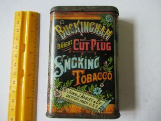 Vintage Tobacco Tin - - Buckingham - Cut Plug Smoking Tobacco