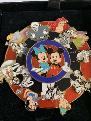 Disney Wdw Featured Artist Mark Seppala Mickey Minnie Ariel Dumbo Spinner Pin