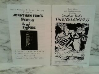 2 Vintage 1999 Jonathan Frid Performances Dark Shadows Programs Barnabas Vampire