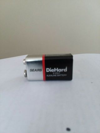 Vintage Radio Battery - Sears Diehard 9 Volt - Alkaline Power Cell