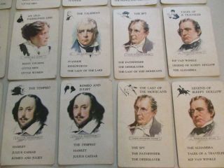 Authors Vintage Playing Cards Game W/o Box - 44 Cards
