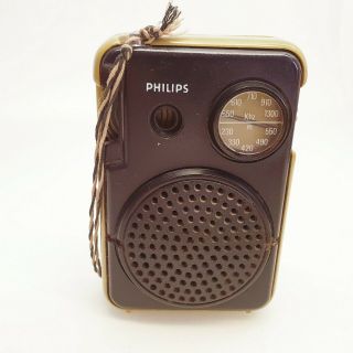 Philips Transistor Radio Pocket Portable Vintage 1970 