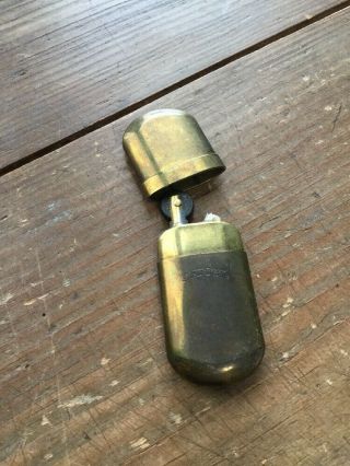 Obsolete Vintage Brass No 5 Camel Lighter Rounded Case