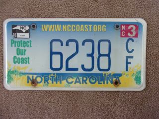 2016 North Carolina Protect Our Coast License Plate Arts/crafts Wall Decor Sign