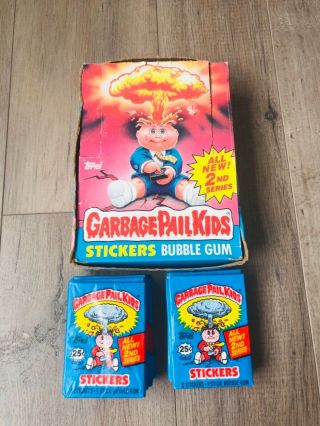 1985 Garbage Pail Kids Series 2 Box Os2 Box With 48 Packs Empty