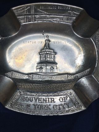 Vintage Souvenir York City Ashtray With Landmarks Occupied Japan Made