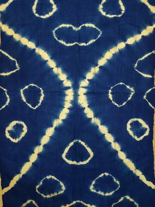 Tie - Dye Authentic African Mud Cloth Fabric Handwoven