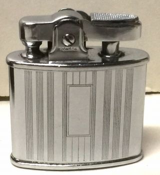 Vintage Ronson Standard Pocket Cigarette Lighter W/box,  Pouch & Striker Brush