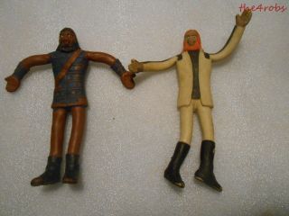 Two Vintage 1967 Mego Bendable Planet Of The Apes Figures
