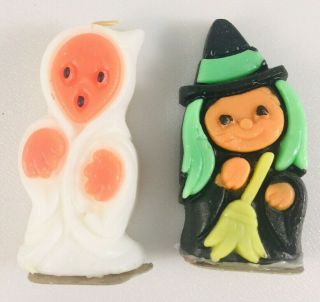 Vintage Halloween Suni Witch & Ghost Candles