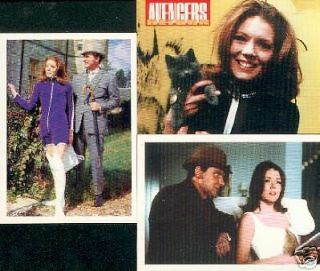 The Avengers Diana Rigg Tv Promo 3 Card Set Emma Peel