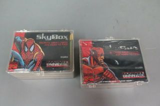 Skybox Marvel Universe Series Iv Card Set W/ Chase & Spider - Man Vs.  Venom Holo
