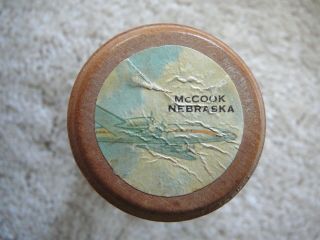 McCOOK NE Nebraska - VINTAGE WOOD & GLASS SAND POUR HOURGLASS EGG TIMER AIRPLANE 2