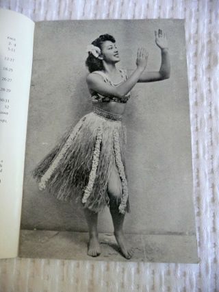 Vtg 1940 ' s THE HULA Hawaiian DANCE INSTRUCTIONAL Paperback Book REAL PHOTOS 4