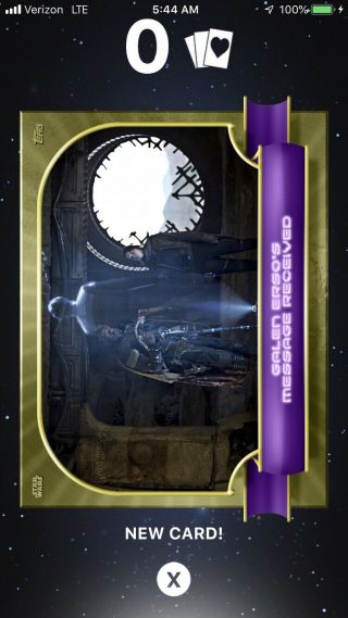 Topps Star Wars Card Trader Moments Of Triumph Gold Silver Galen Erso’s Message