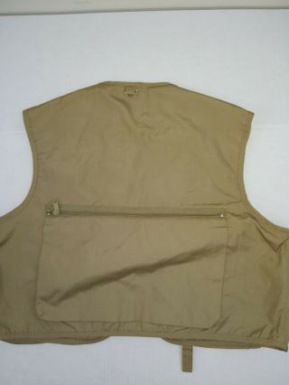 Vintage Joe Camel Fishing Vest Large Beige 3