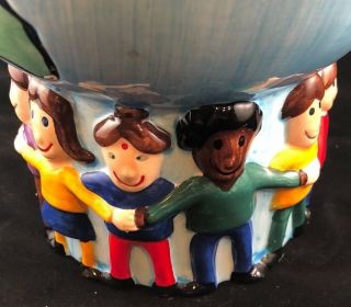 Save The Children Globe Cookie Jar Kids Collectable Kids Around the World Rare 8