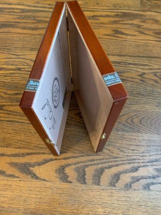 Empty Wood Hinged Cigar Box - The La Flor LFDChisel 8.  5 