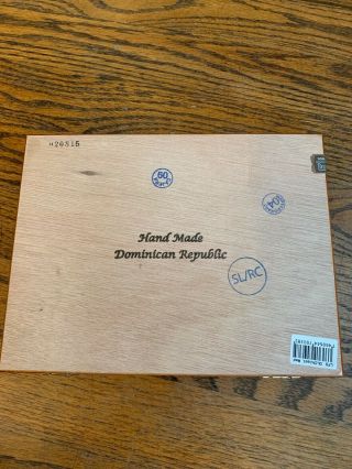 Empty Wood Hinged Cigar Box - The La Flor LFDChisel 8.  5 