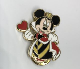 Disney Store Japan Pin 49347 Jds Halloween 2006 Minnie As Queen Of Hearts Pin