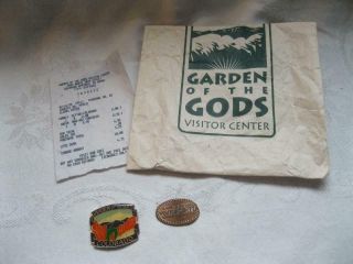 1998 Garden Of The Gods Colorado Springs Elongated Pressed Penny & Magnet Nwt
