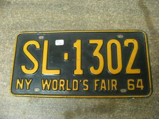 1964 64 York Ny License Plate World 