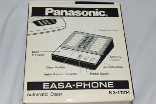 Vintage PANASONIC Easa - Phone KX - T1214 16 Station Automatic Dialer 4