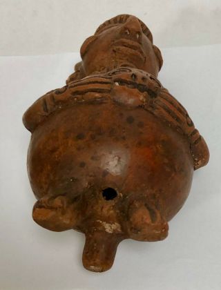 Unknown Central South America Pottery Clay Pre Columbian Figure With Trophy Head 7